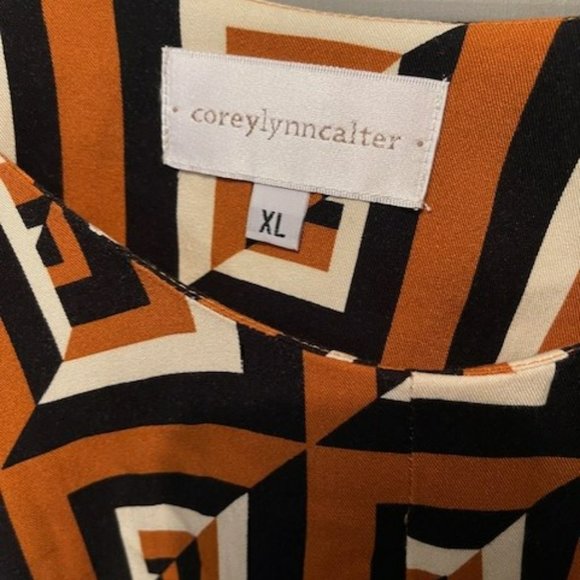 Anthropologie Corey Lynn Calter Meriwether Tunic Dress - Retro geometric print - Picture 6 of 16